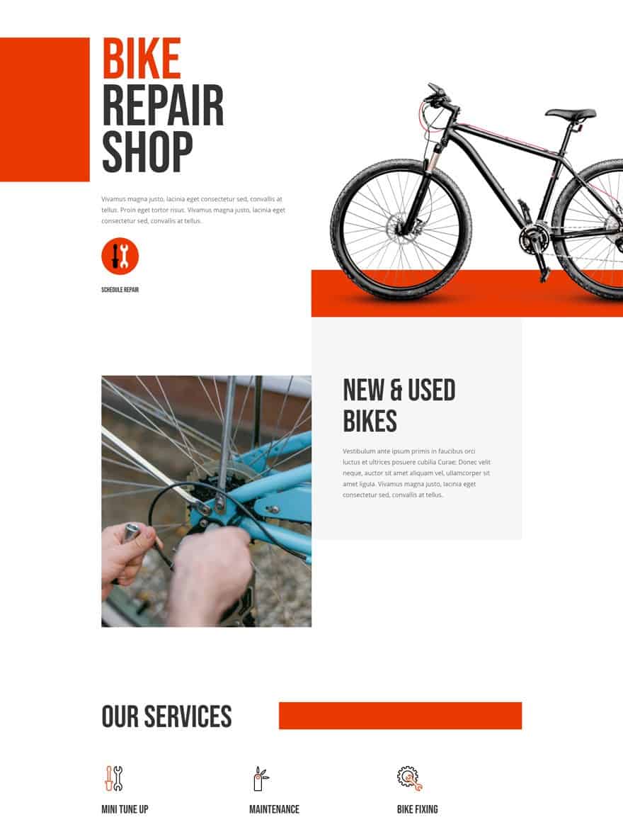 bike-repair-landing-page bike repair landing page