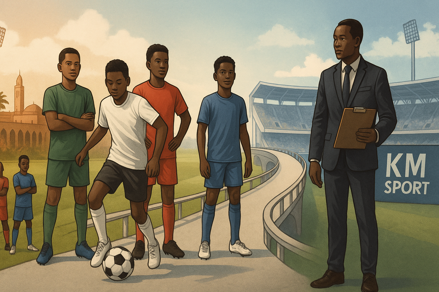Detección de futbolistas africanos en Casablanca - KMSport